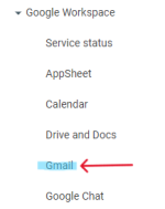 Gmail Step - Click on Gmail option